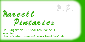 marcell pintarics business card